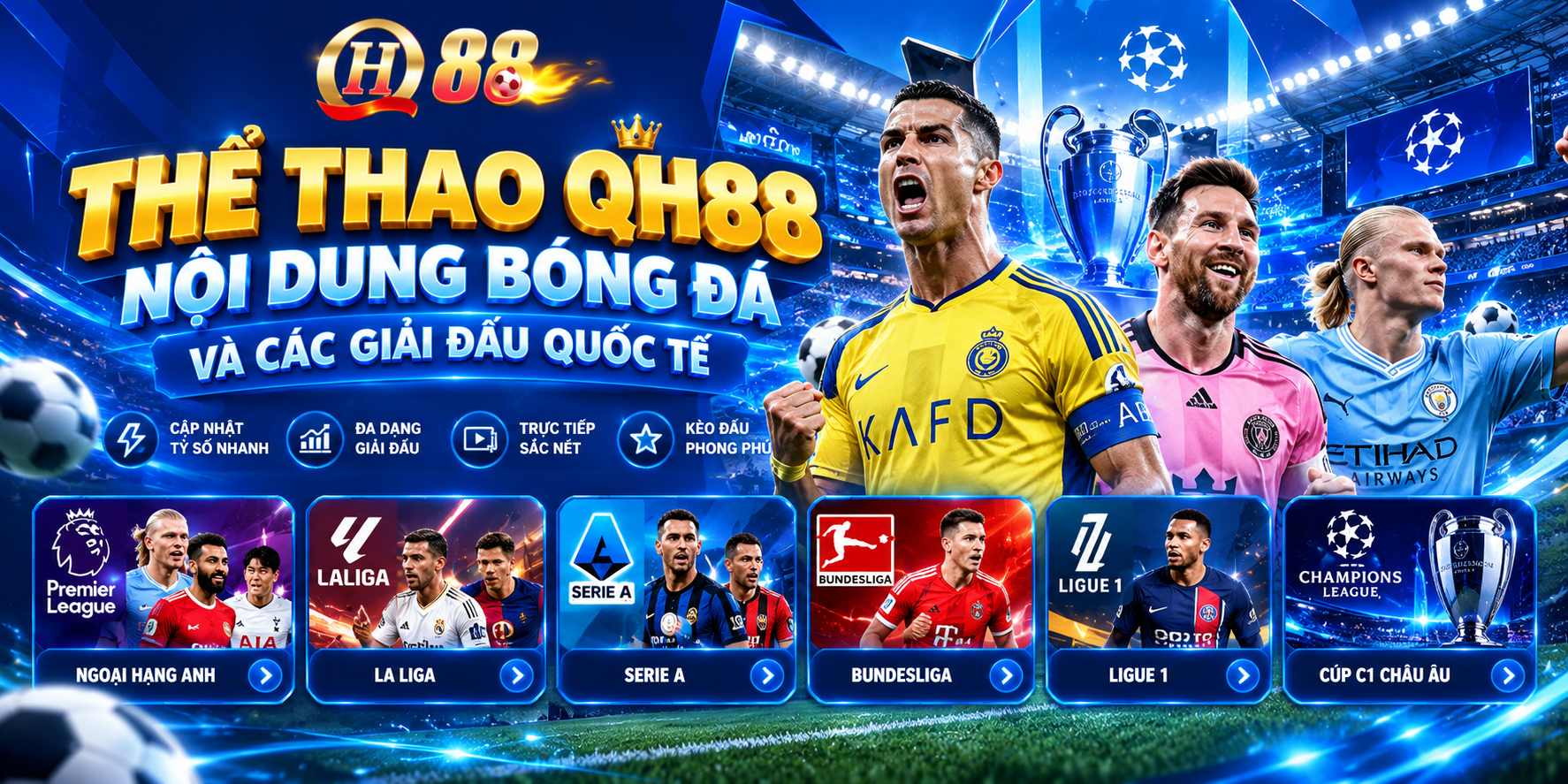 Thể Thao QH88 – Nội Dung Bóng Đá Và Các Giải Đấu Quốc Tế